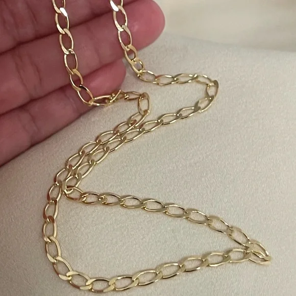 18k Gold Filled Oval Link Chain - Picture 3 of 5